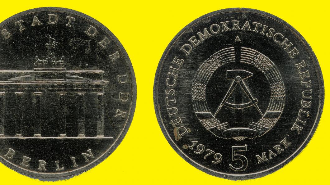 Afbeelding van 5-Mark-munt uit de DDR