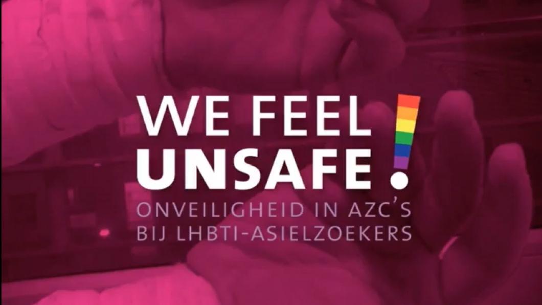 Logo van nieuwe campagne van LGBT Asylum Support: We Feel Unsafe