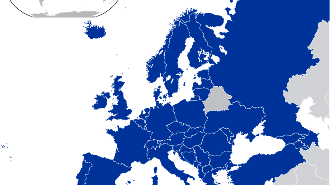 Lidstaten Raad van Europa, Door Hayden120 and NuclearVacuum - Location European nation states.svg, CC BY-SA 3.0, https://commons.wikimedia.org/w/index.php?curid=8299513