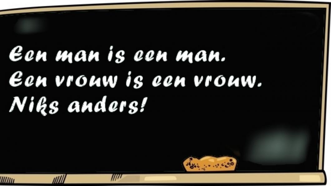 schoolbord met dwingende regels