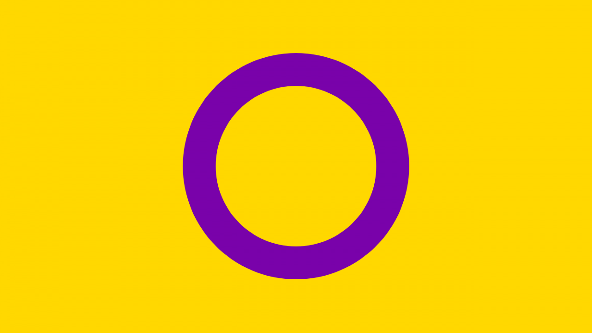 intersekse-vlag: een gele vlag met een cirkel in het midden