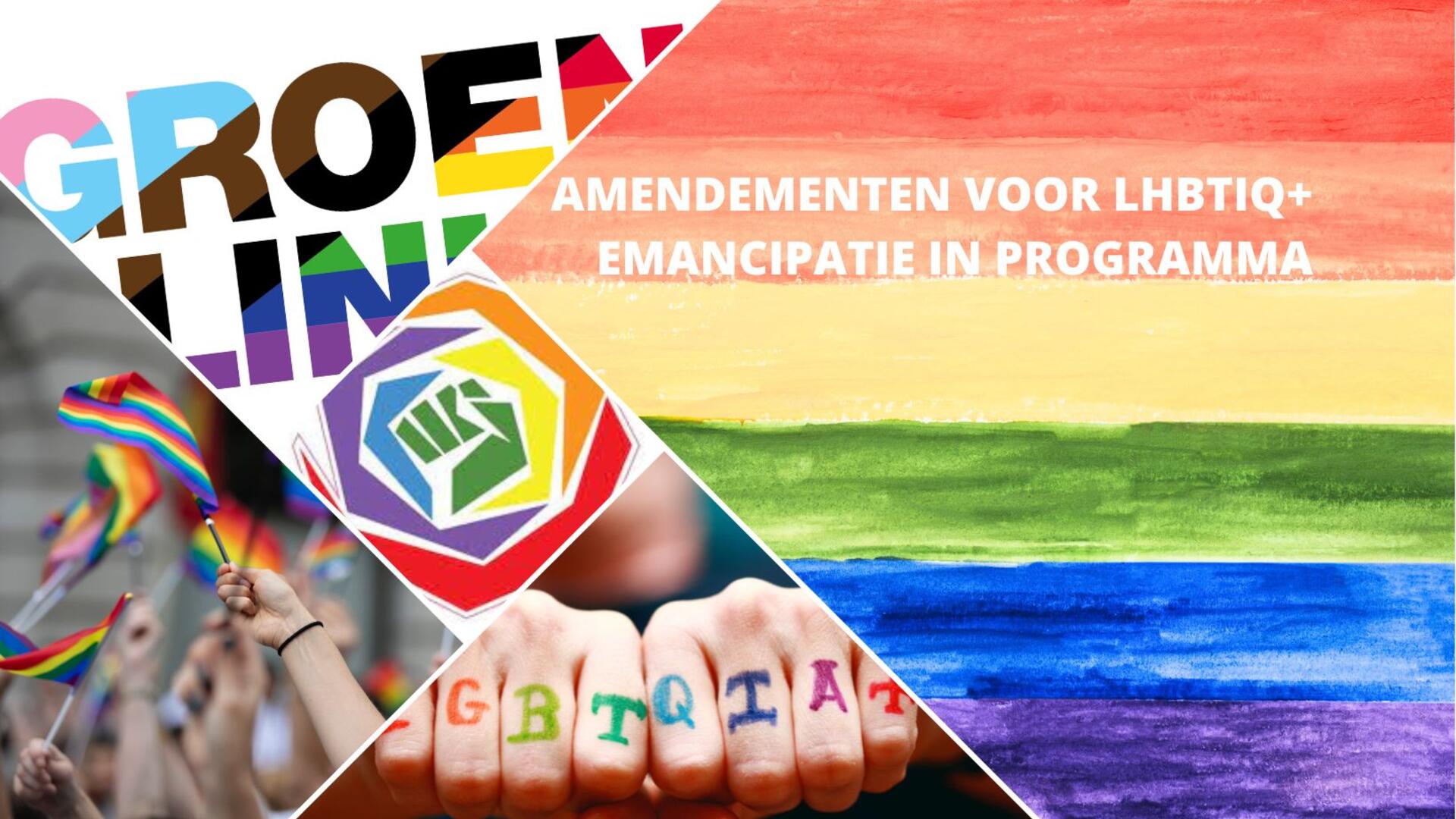 Amendementen LHBTIQ emancipatie verkiezingsprogramma GL-PvdA