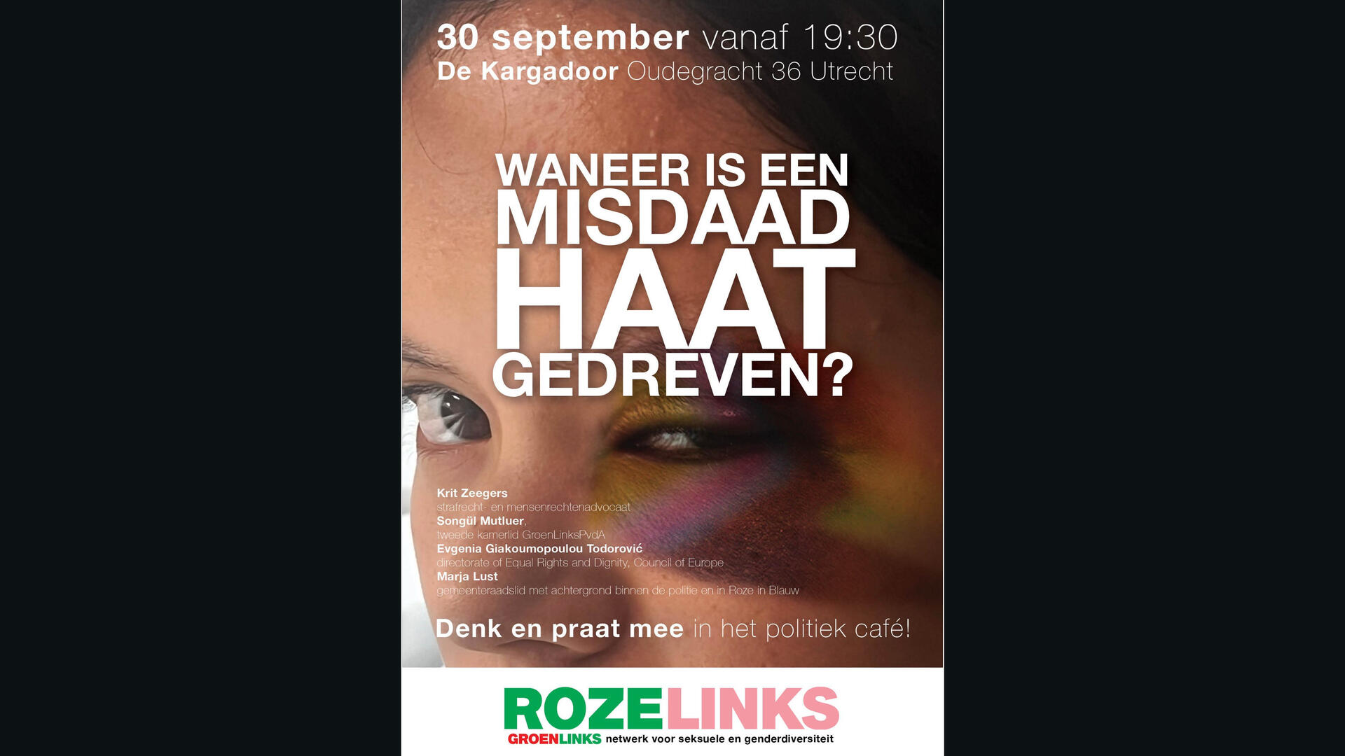 Affiche met aankondiging