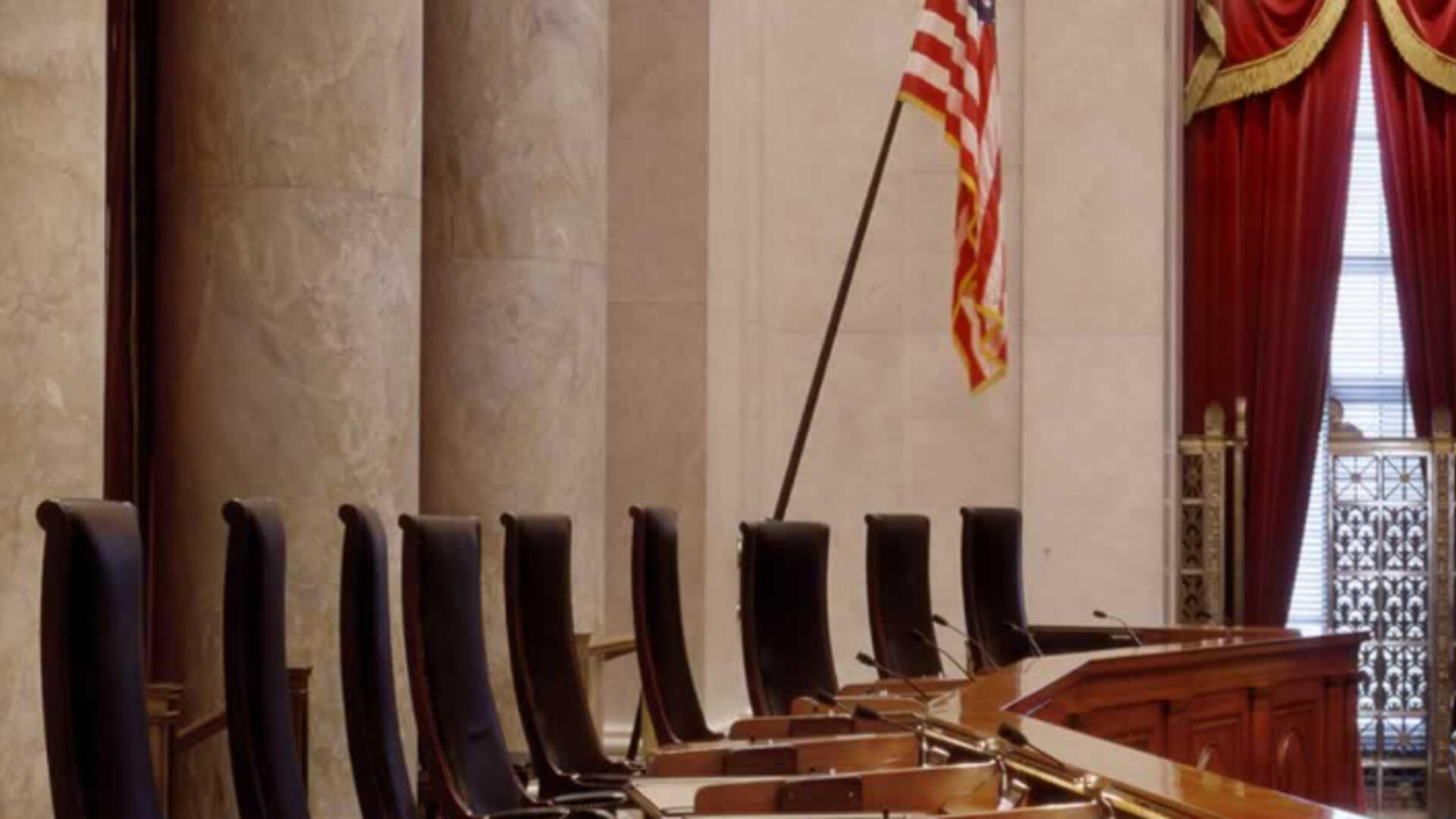 Interieur van het Hooggerechtshof van de VS