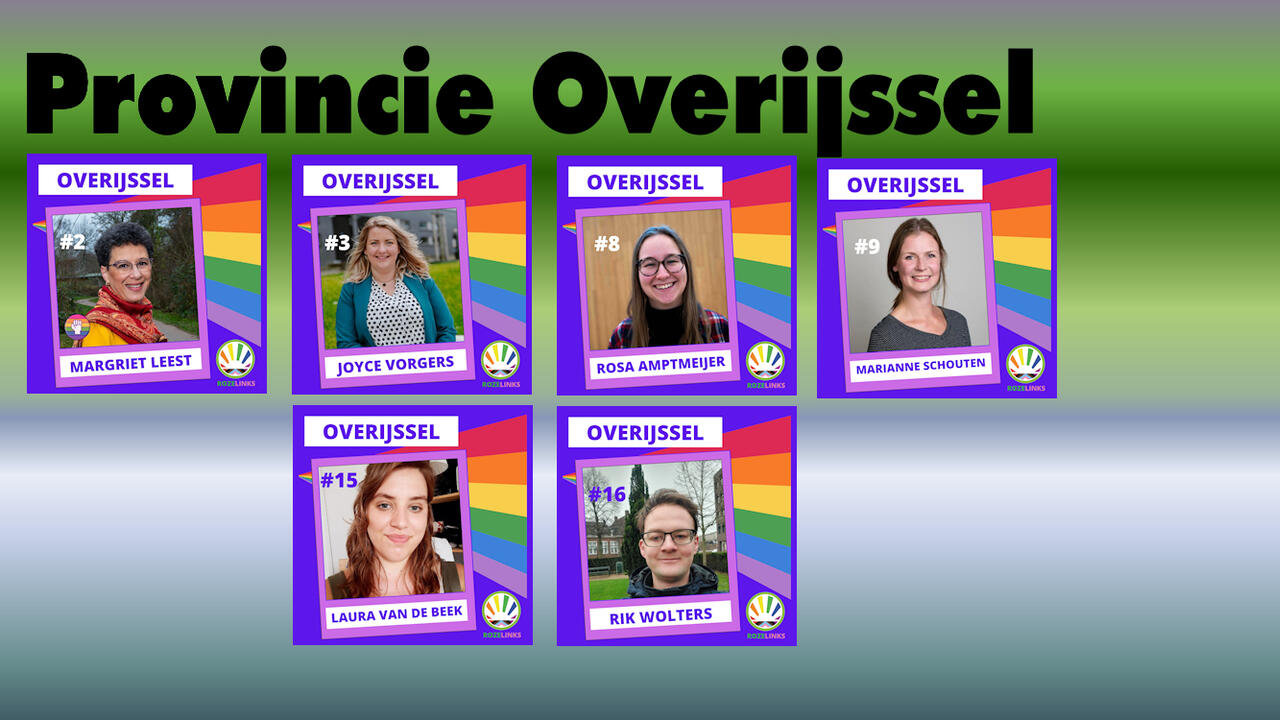 kandidaten voor de provincie Overijssel