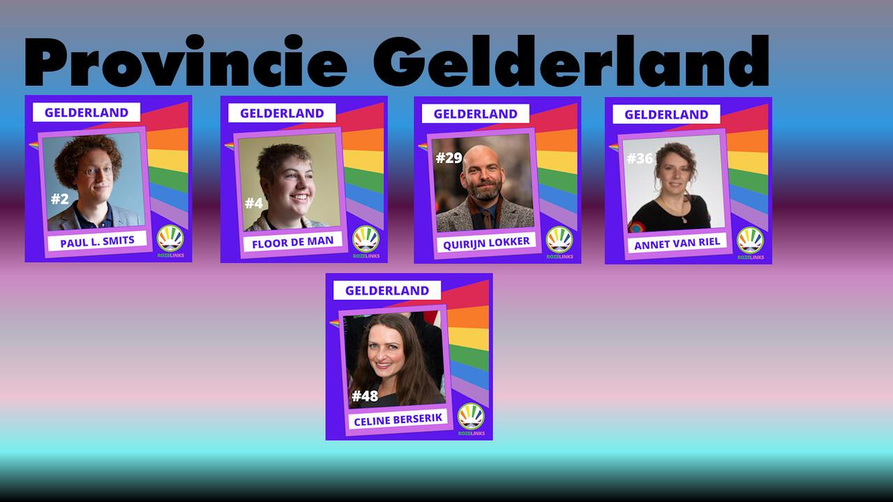 kandidaten voor de provincie Gelderland