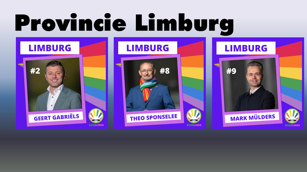 kandidaten voor de provincie Limburg